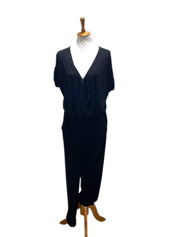 NS!!! Young Fabulous & Broke Jumpsuit Black Size M Minimalist Spring Vacation Ca - Image 2