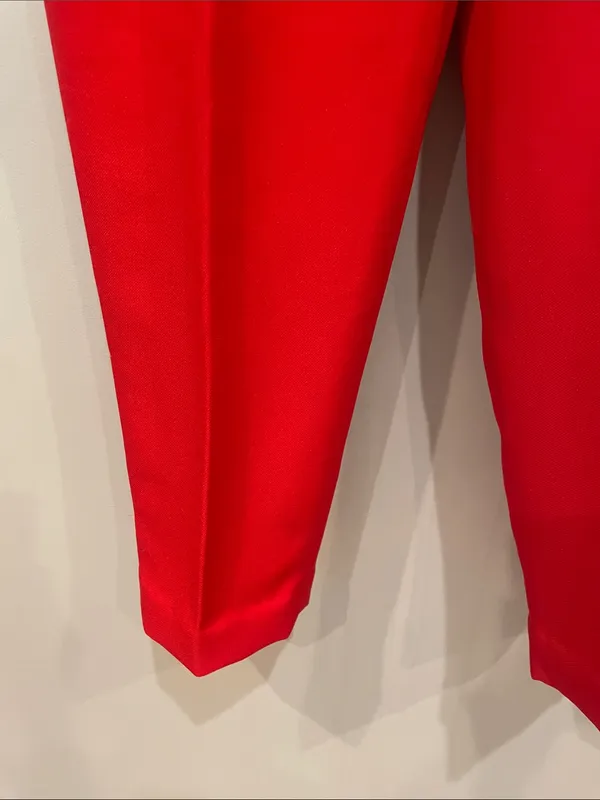 Red women’s Tailored Stretch Pants like new 80’s gem - Image 3