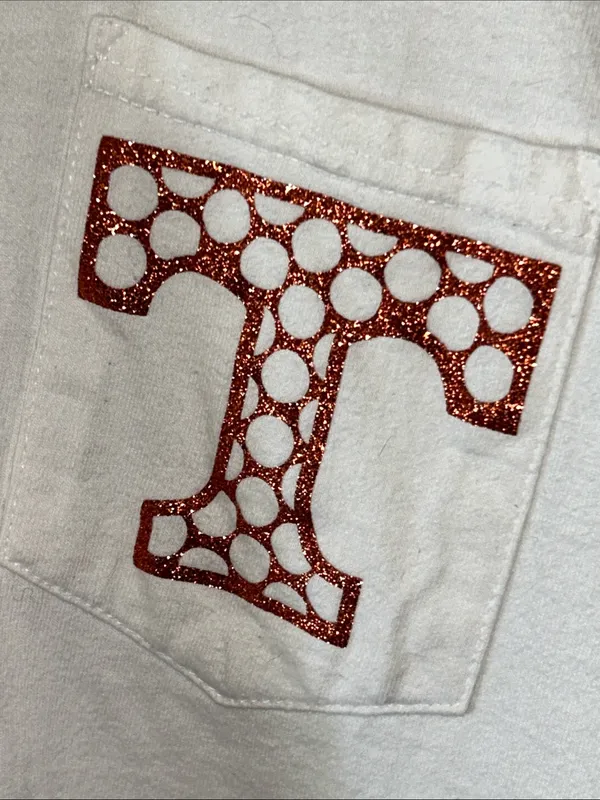 Pennant Tennessee Volunteers Game Day Long Sleeve Sparkle T-Shirt Sz Small Rocky Top - Image 7