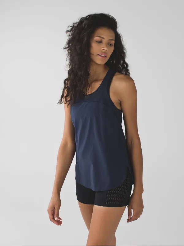 Lululemon 5 Mile‎ Singlet Inkwell Blue Tank Top - Image 10