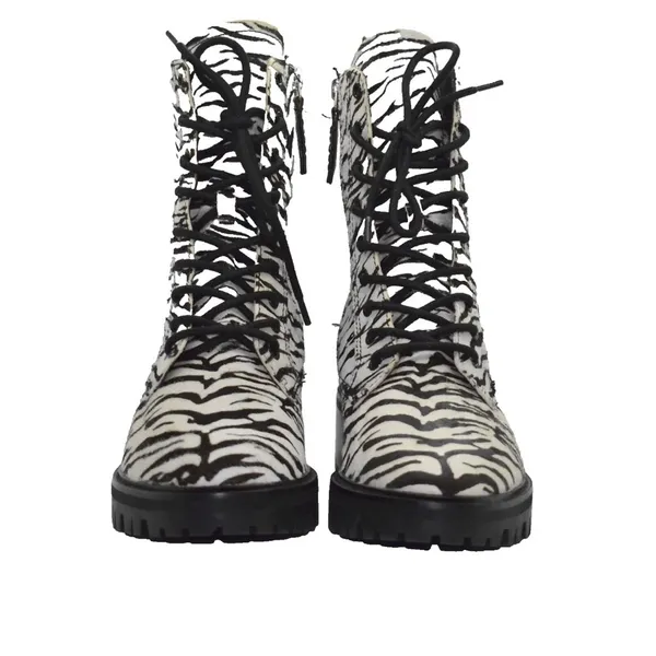 Dolce Vita Zebra Print Lace-Up Ankle Boots Women’s 7.5 - Image 3