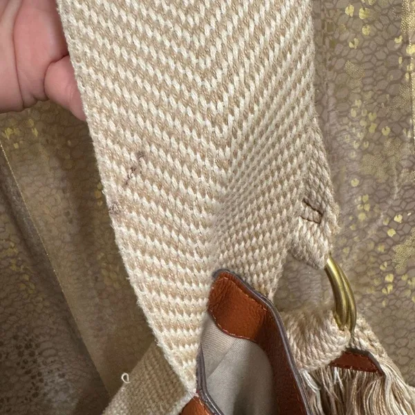 Lucky Brand Adyn Brown Suede Leather Boho Hobo Slouchy Bag Purse - Image 9