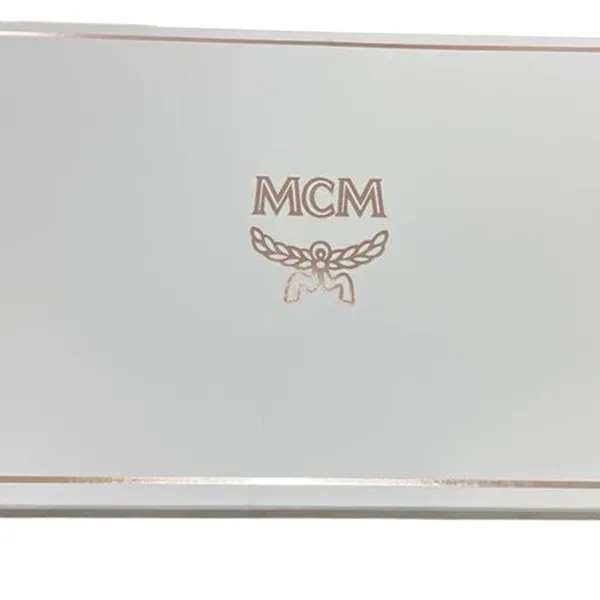 MCM Visetos Leather Clutch Bag in Pink New with Tag - Image 11