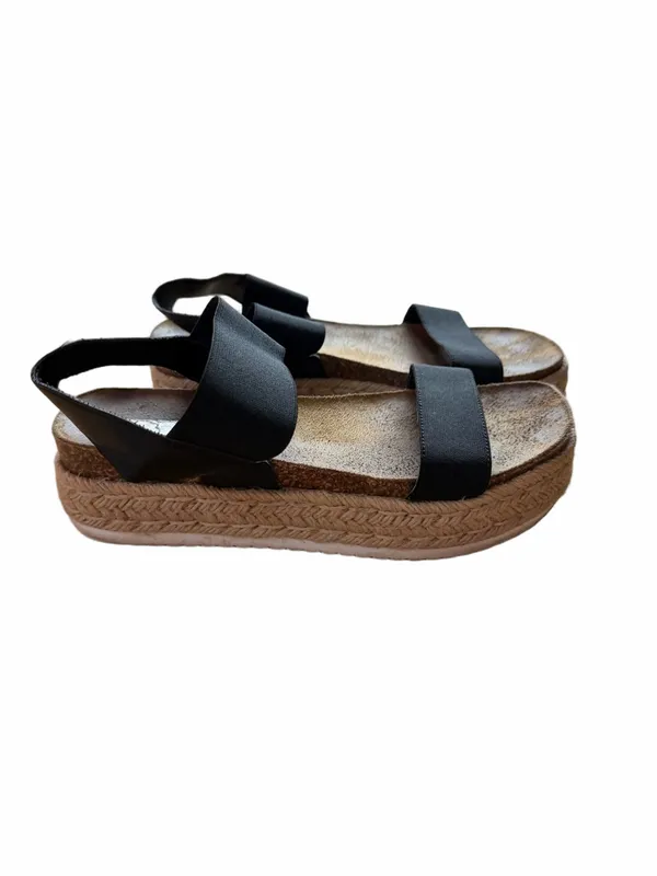 Steve Madden Women's Black Platform Espadrille Sandals - Image 6