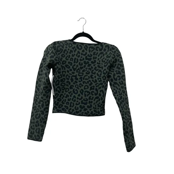 Aqua Womens‎ Animal Print Jacquard Pullover Top Size Small - Image 3
