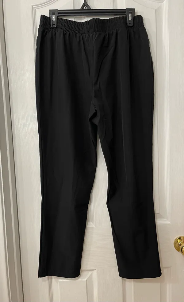 Massini Black Prints Elastic Waist Dress Pants - Image 4