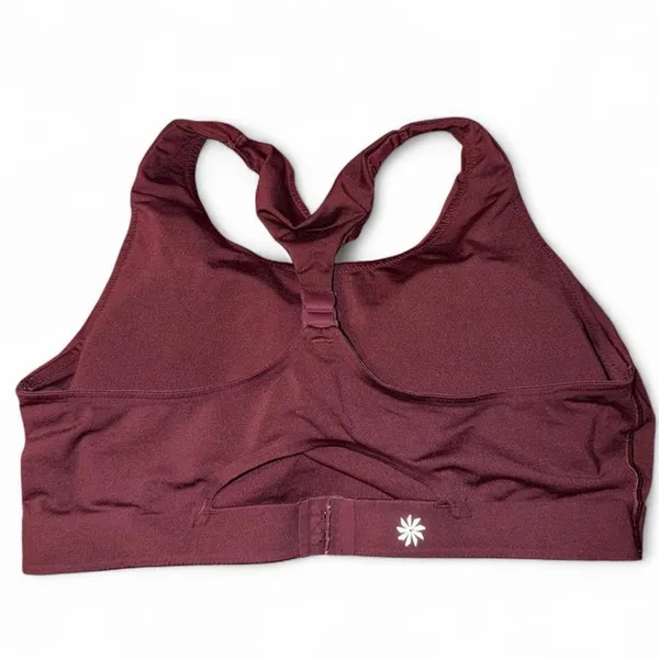 Athleta Sports Bra color Burgundy - Image 2