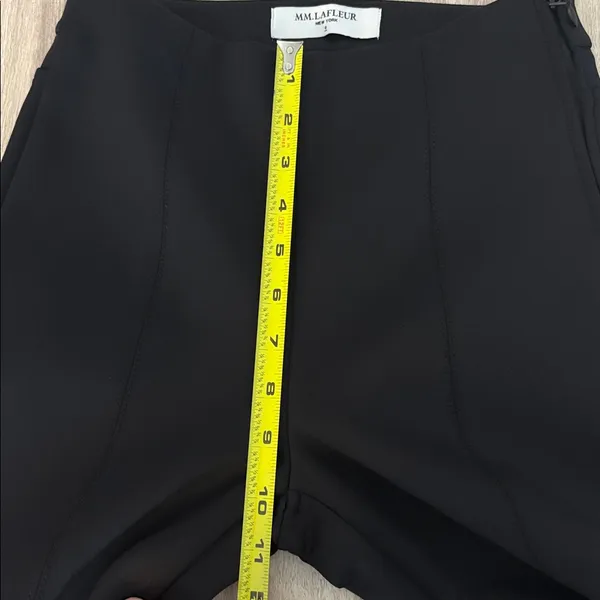 MM Lafleur The Shaw Pant Scuba Black 0 Ankle High Rise Minimalist Work Career - Image 7