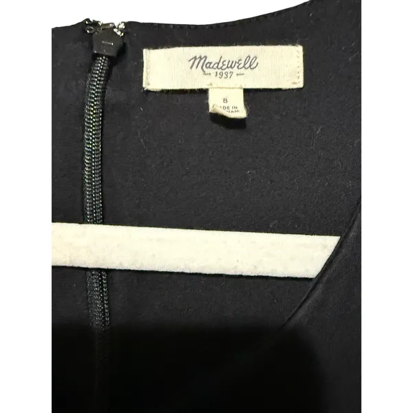 Madewll Black 100% Cotton Sleeveless Midi Dress sz 8‎ - Image 4
