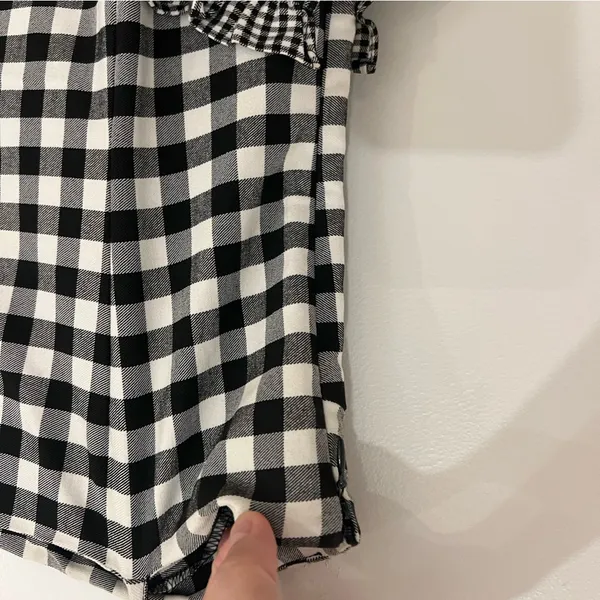 Lovers + Friends Gabby Gingham Ruffle Mini dress Sleeveless Checkered Print - Image 13