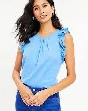 LOFT Ruffle Sleeve Blouse - Image 2