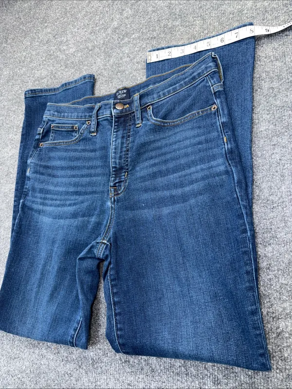 J. Crew Medium Blue Flare Jeans - Image 7