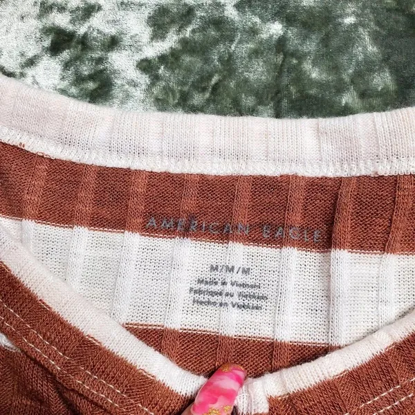 American Eagle‎ Ribbed Striped Top - Image 6