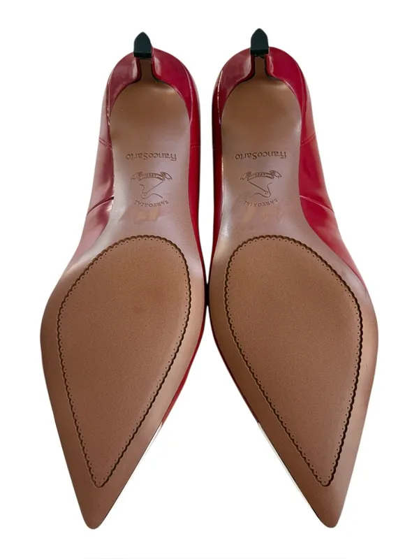 Like New Franco Sarto Pointed Toe Heels Red Size 10 Wide - Image 7