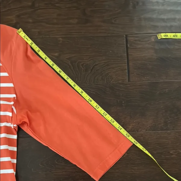 Cutter and Buck Clemson Orange and White Striped 3/4 Sleeve Top M PRICE DROP!!! - Image 7