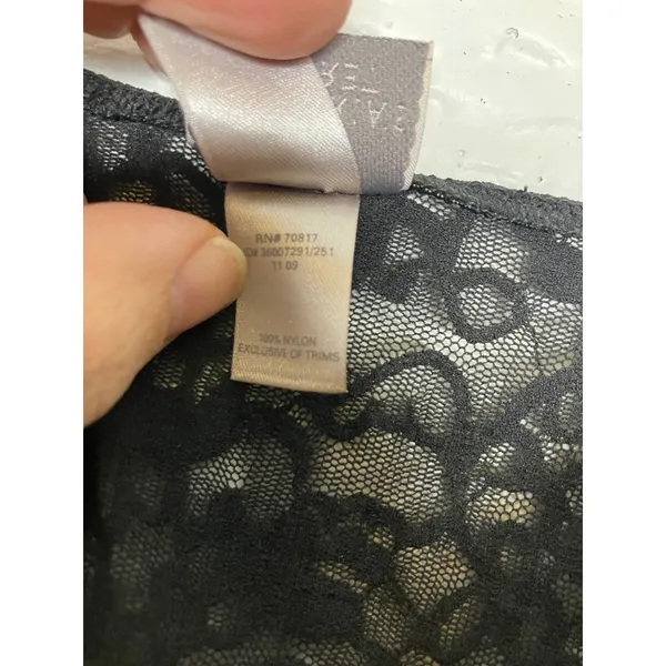 Victoria's Secret black sheer lace lingerie slip dress women's size small sexy‎ - Image 6