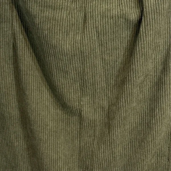 Halara Corduroy Mini Skirt‎ Olive Green Side Slit Zip Closure XL NWT Academia - Image 3