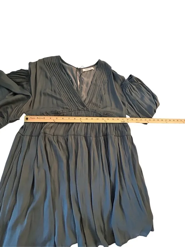 NWT Mustard Seed Dress Sage Green Size S Boho Romantic - Image 6