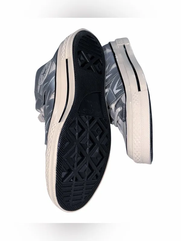 NEW Converse Chuck 70 Mesh High Womens Size 7 Dull Silver Sneakers Shoes A15187C - Image 7