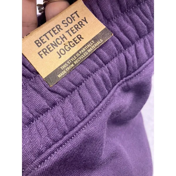 PINK Victoria's Secret Butter Soft French Terry Jogger‎ Women M Purple New - Image 5