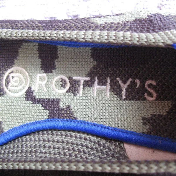 Rothy's The Point Olive Limited Edition Camo Flats Loafers - Image 11