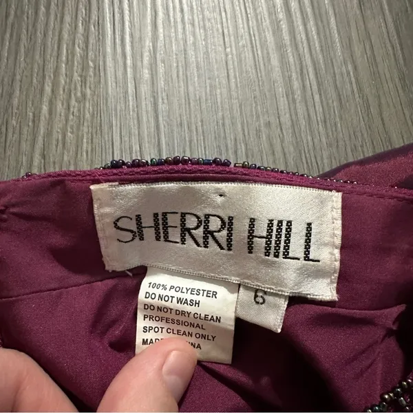 Sherri Hill‎ Burgundy Maroon Beaded Two Piece Homecoming Mini Dress Size 6 - Image 7