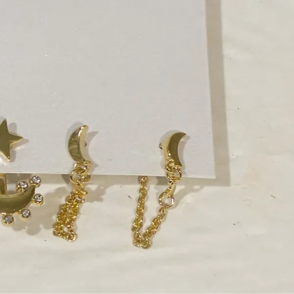 BAUBLEBAR Gold Tone Cosmic Couple Earring Set‎ 2 Pack NEW - Image 3