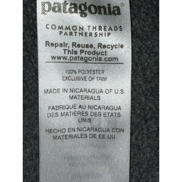 Patagonia Synchilla Snap T Fleece Pullover Gray Teal Small STY25455 Y2K - Image 5