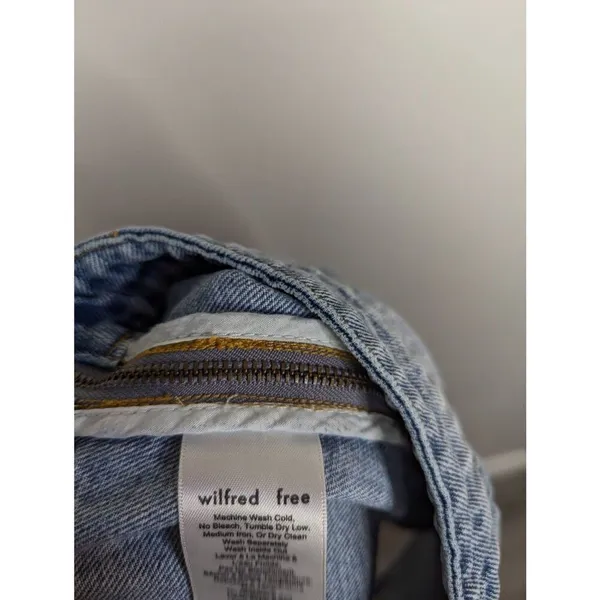 Aritzia Wilfred Free donyale denim A-line skirt size 8 - Image 7