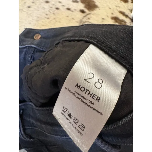 MOTHER Denim The Hustler Ankle Fray in Encounters At Night Size 28 - Image 8