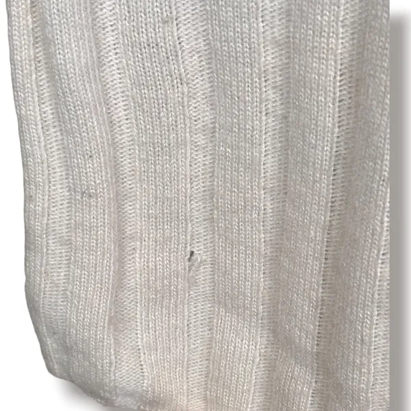 Madewell Re)sourced Ribbed Wool Alpaca Midi Sweater Dress Large Colorblock Tan L - Image 8