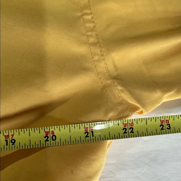 Norm Thompson Yellow Lightweight Jacket vintage lined cinched waist spring M - Image 11