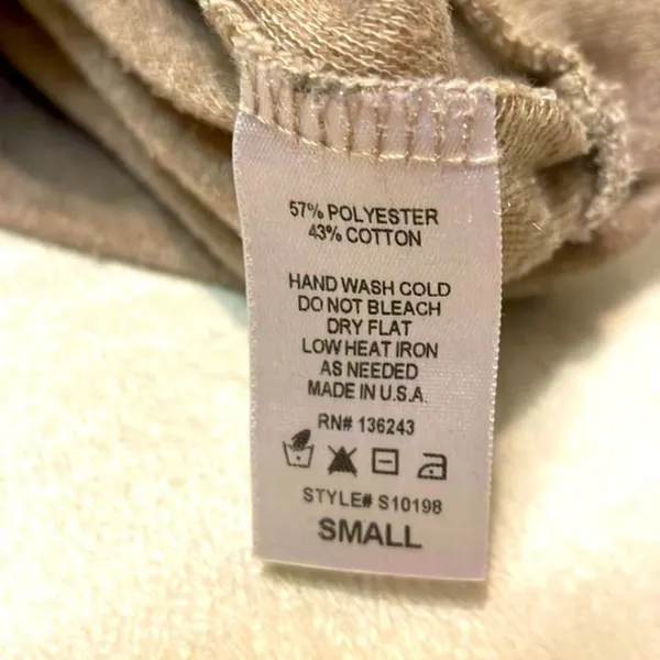 Vintage Havana- Cream Oversized Raw Neckline Knit Stripe Back Sweater Size S - Image 11