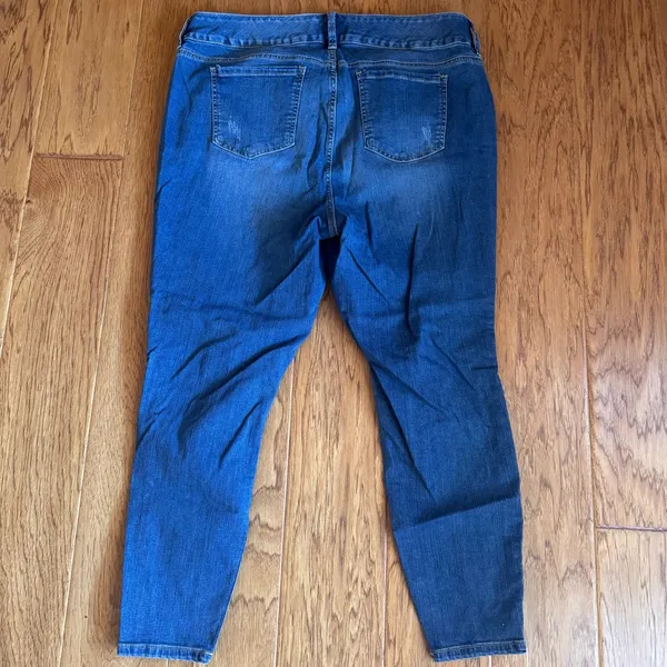 Torrid Skinny Jegging Jeans Women’s 22 Medium Wash Regular Distressed Stretch - Image 4