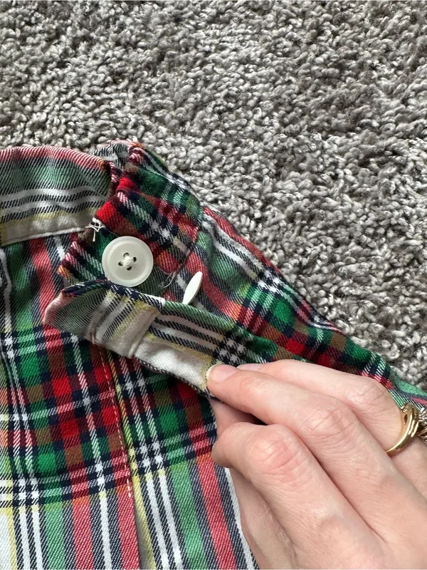 aerie Plaid Pleated Mini Skirt - Red, Green & White - Image 5