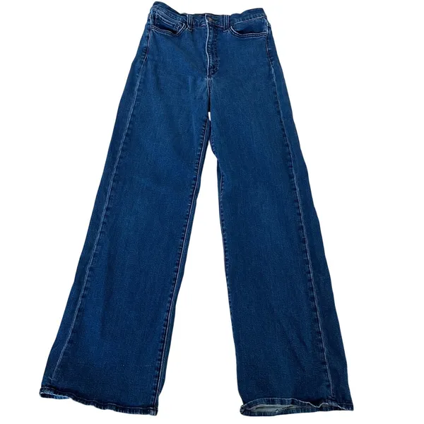 Joe's Jeans Wide Leg Jeans Size 30 Dark Wash Long Cotton Business Casual $200 - Image 11