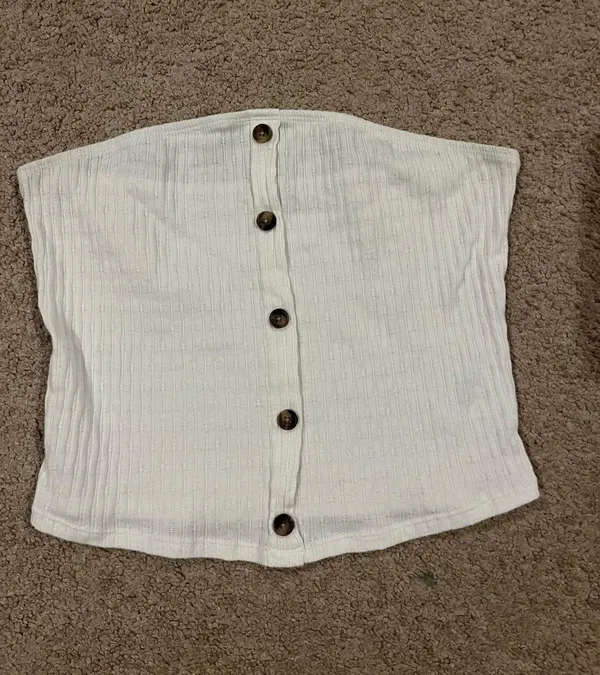 American Eagle Outfitters Ribbed Tube Top - Image 3