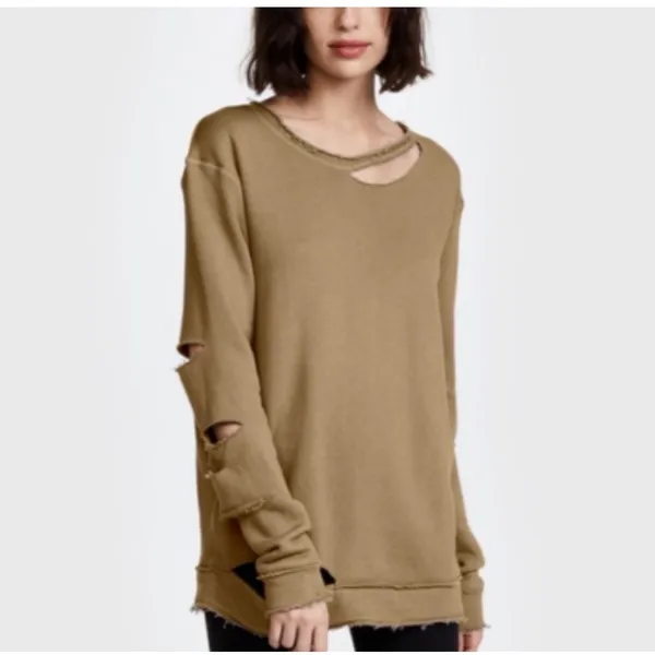 Alala Cypher Sweatshirt‎ Distressed Size XS Style #ALALA30084 Lightweight Fleece - Image 2