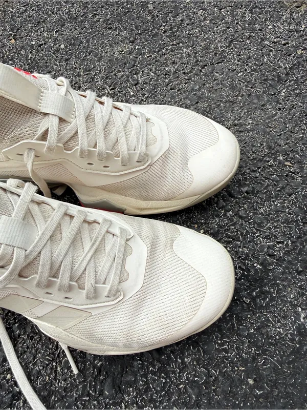 Adidas White Gray Athletic Sneakers Women’s 7.5 - Image 4
