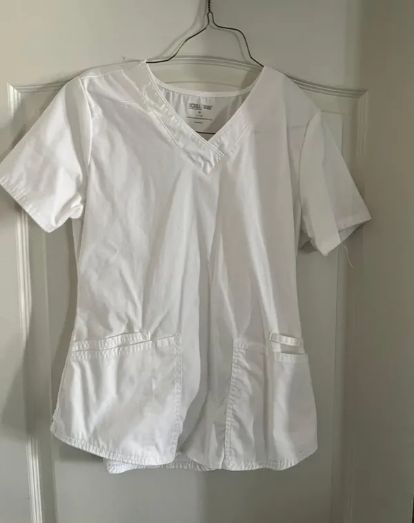 White Greys Anatomy Scrub Tops and Pants - Image 3