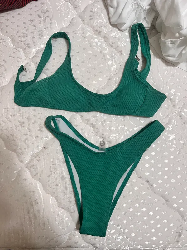 Seafoam Green High Cut Bikini - Image 2