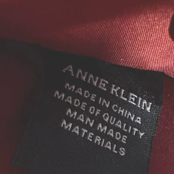 Anne Klein Black Patent Leather Evening Clutch Bag Handbag with Slip‎ Pocket - Image 8