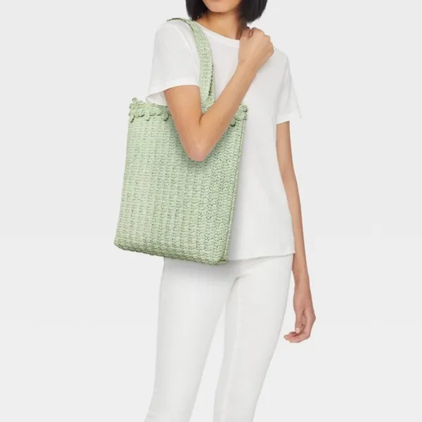 A New Day Green Floral Tote Bag‎ - Image 6
