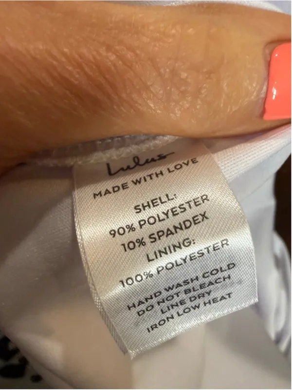 Women's Lulus White Halter Ruched Mini Dress M - Image 5