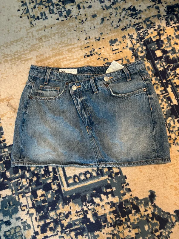 ZARA Denim Skirt Blue - Image 2