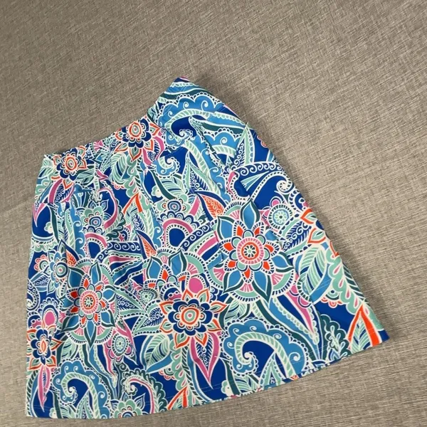 Skinz Swim Skirt Womens XS Multicolor Floral Nylon Spandex Paisley Print Lined - Image 14