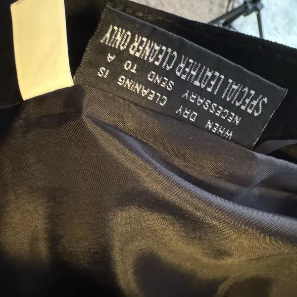Vintage Wilsons Suede Leather Black Mini Skirt Women’s size 4‎ - Image 12