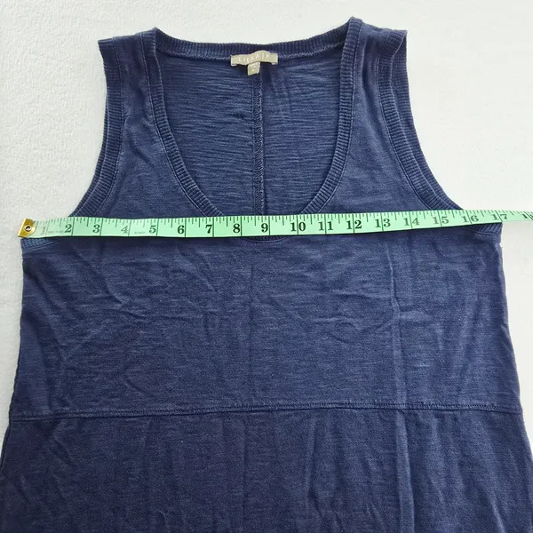 Lilla‎ P Navy Blue Pima Cotton Modal Sleeveless Pocket Mini Dress Small - Image 8