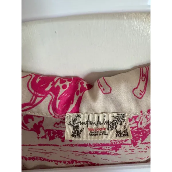 Free People Dreamy Days pink cowboy rodeo satin pajama top size‎ medium - Image 5