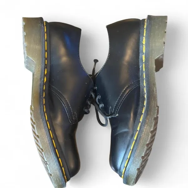 Dr. Martens 1461 Black Leather Oxford Shoes Women’s Size 6 AirWair 3 Eye Lace Up - Image 5